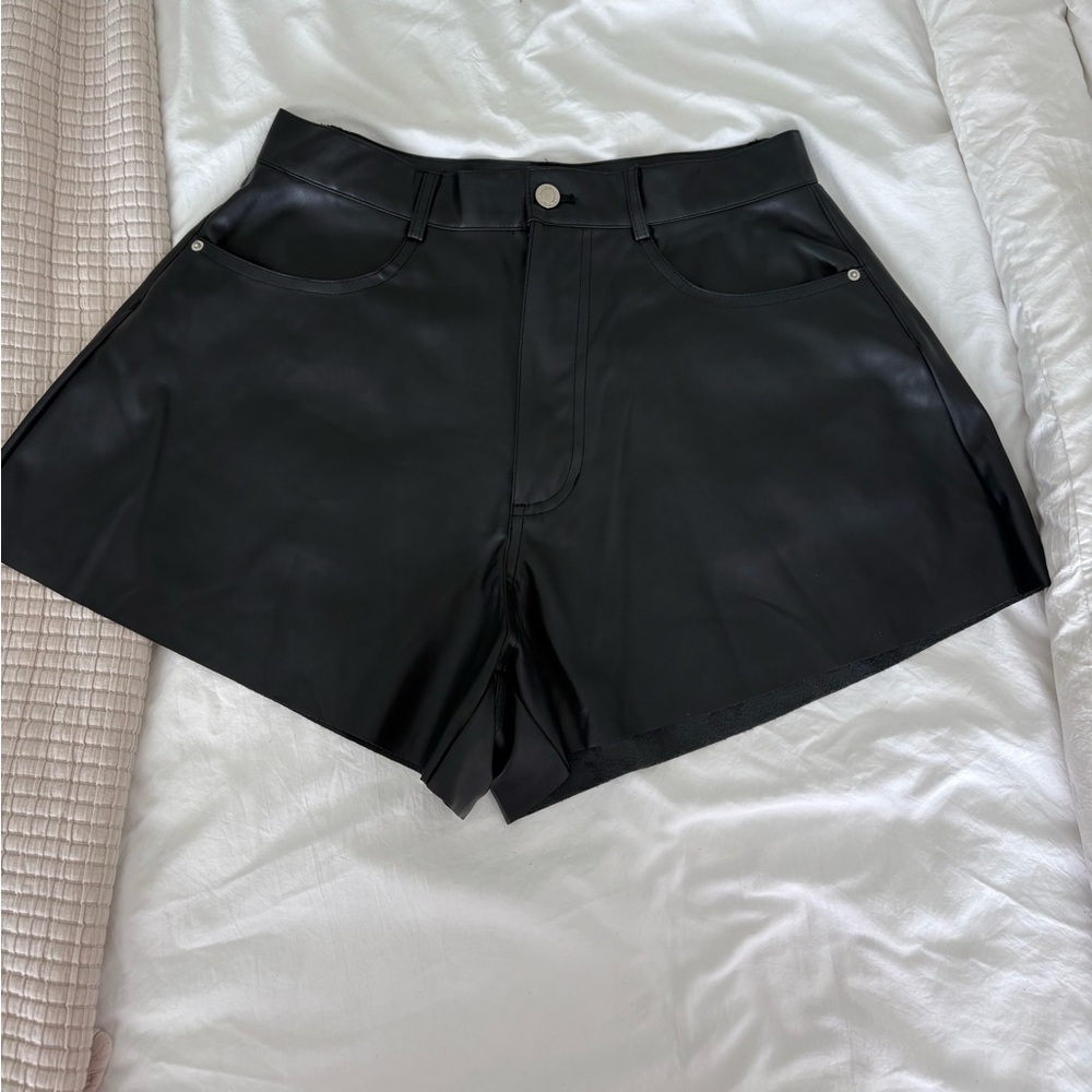 WeWoreWhat Leather Shorts